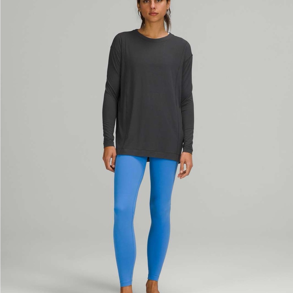 Lululemon Modal Pleated Back Long Sleeve Shirt